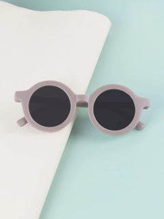 Dinossi - Gafas de sol infantiles redondas sostenibles en color gris