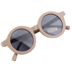 Dinossi - Gafas de sol redondas sostenibles de color marrón para niños
