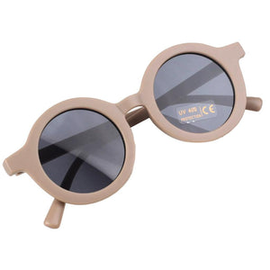 Dinossi - Gafas de sol redondas sostenibles de color marrón para niños