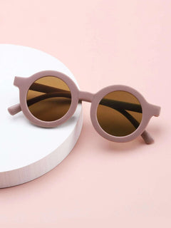Dinossi - Gafas de Sol Redondas Morado Oscuro Sostenibles para Niños