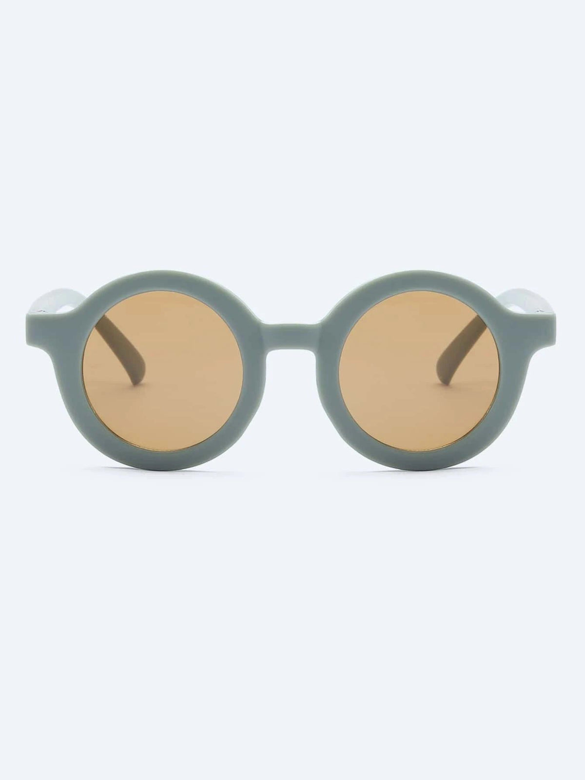 Dinossi - Gafas de Sol Redondas Verdes Oscuras Sostenibles para Niños