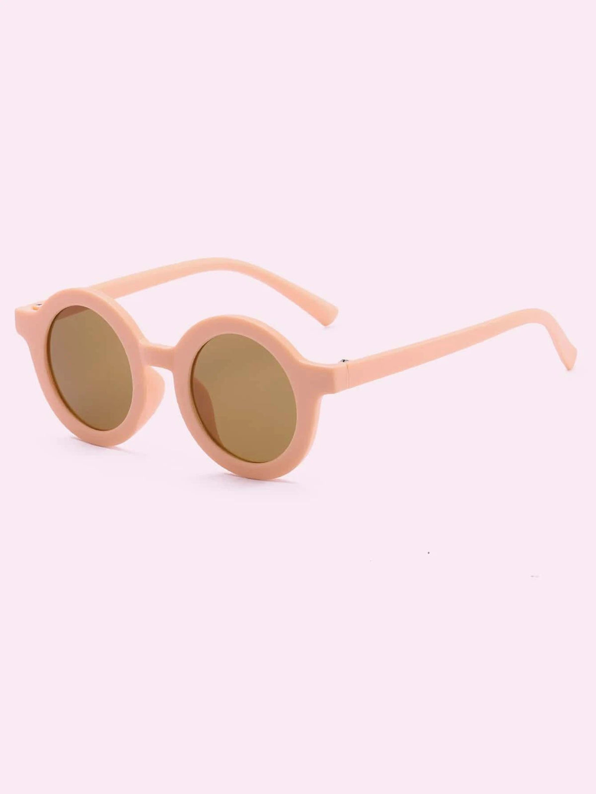 Dinossi - Gafas de sol infantiles redondas rosas sostenibles