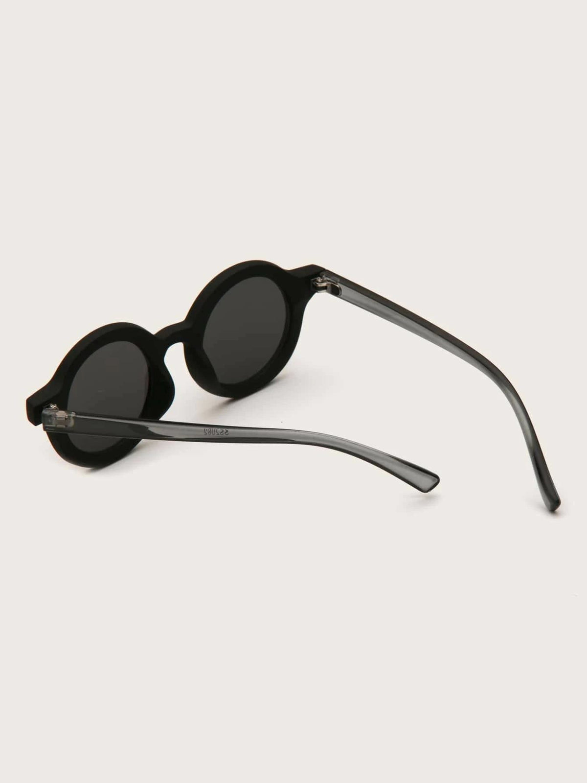 Dinossi - Gafas de sol infantiles redondas sostenibles de color negro