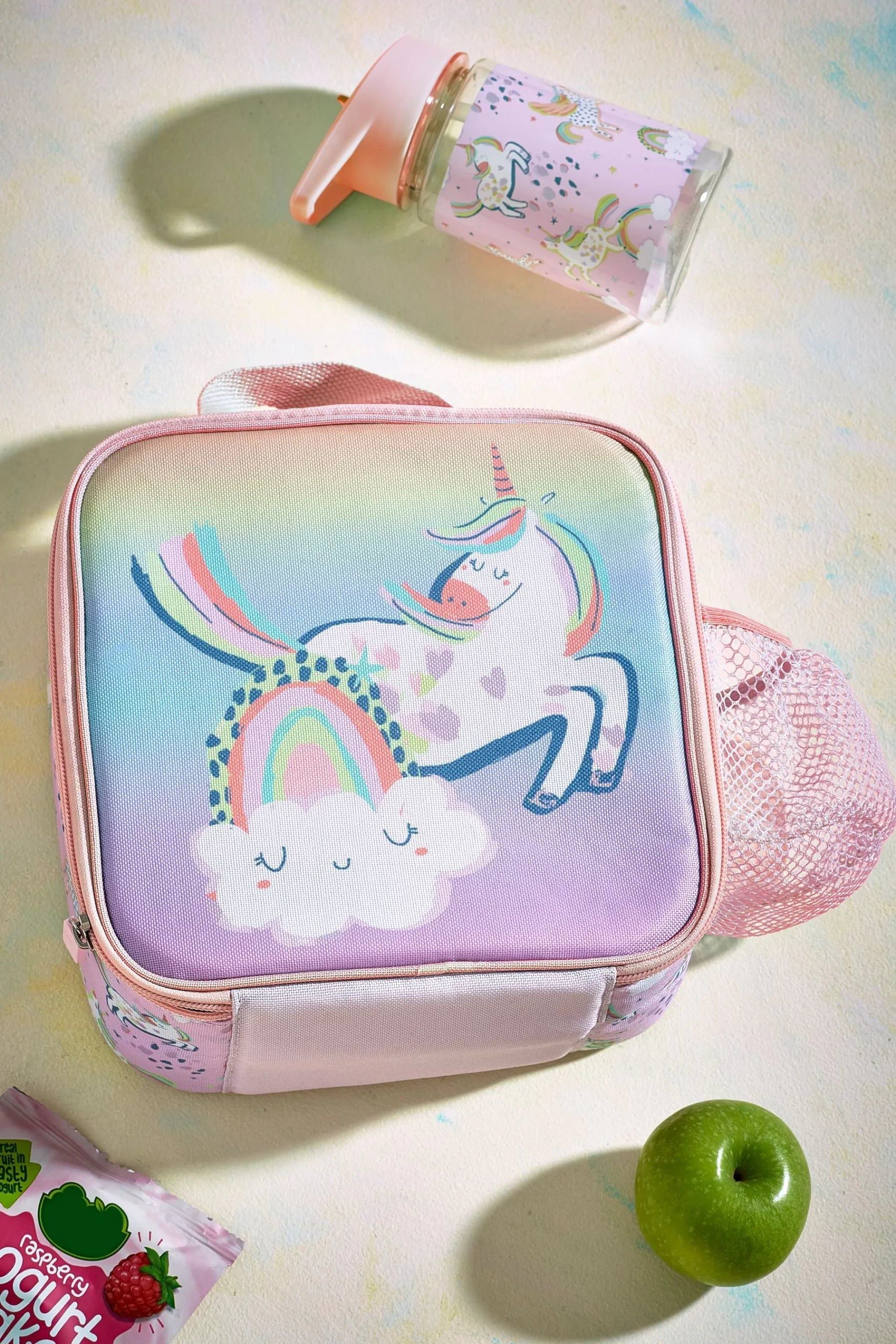 Dinossi - Fiambrera de Unicornio Dulce y Set de Botella de Agua sin BPA