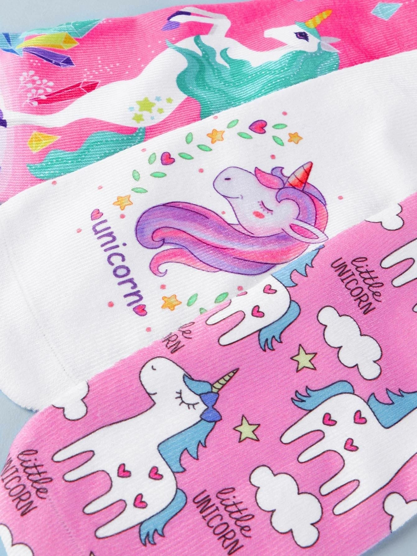 Dinossi - Set de 3 Calcetines de Unicornio para Niña