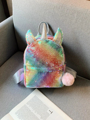 Dinossi - Mochila infantil con lentejuelas brillantes de unicornio