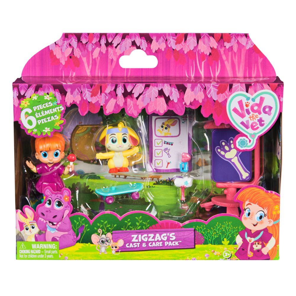 Dinossi - Vida The Vet, figuras de acción de Vida & Zig Zag de Zig Zag