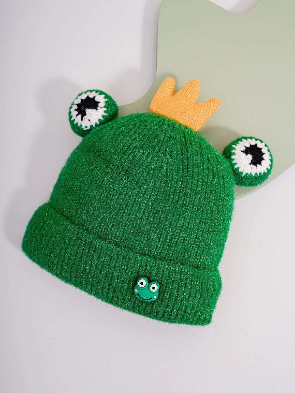 Dinossi - Gorro polar infantil Ranita Rey Verde