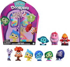 Disney - Disney Doorables Inside Out 2 Colección de 9 Figuras de Juguete