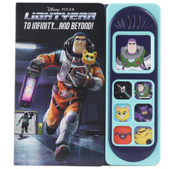 Disney Pixar Buzz Lightyear - Libro interactivo con sonidos: "Hasta el infinito y más allá" (en inglés)