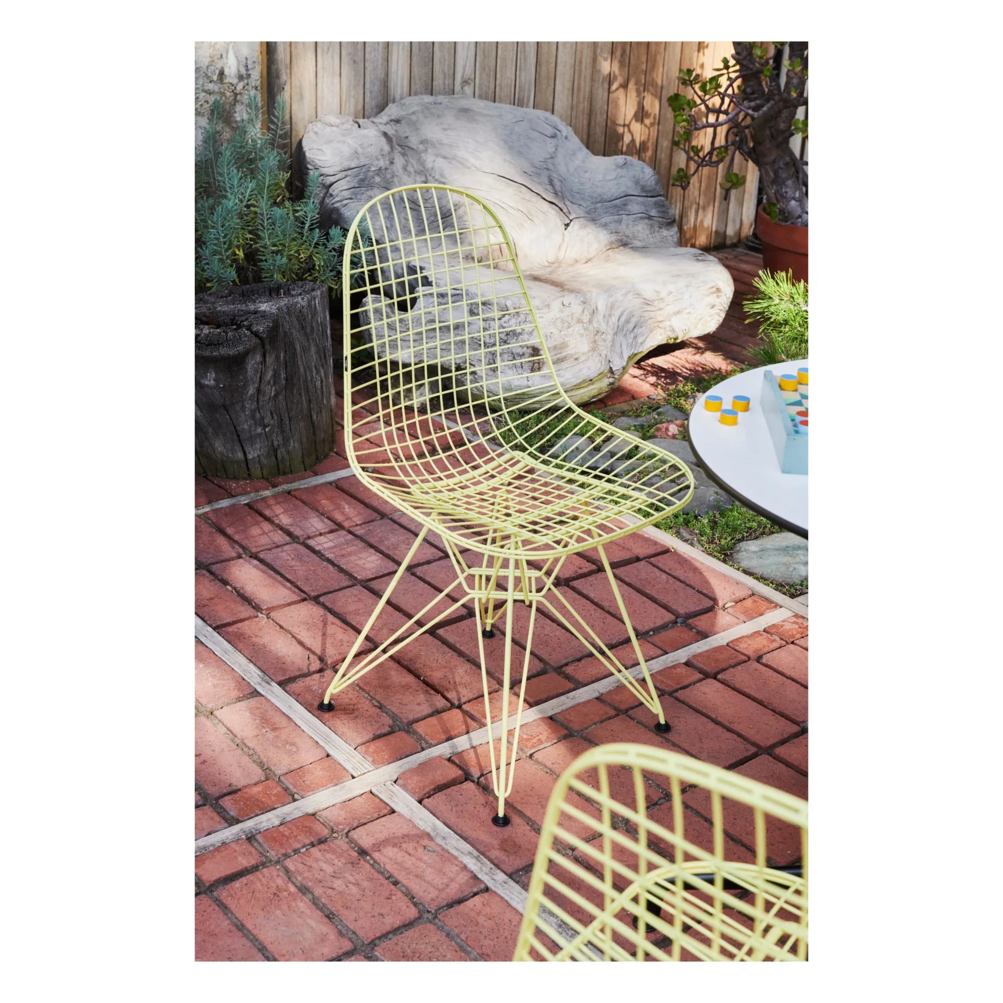 Vitra - Silla DKR Tel - Charles & Ray Eames | Amarillo limón