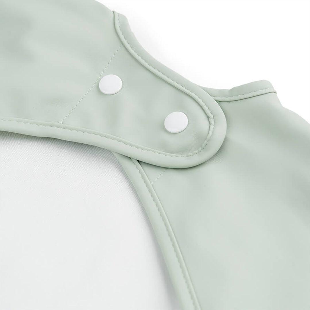 Done by Deer Sleeved Pocket Bib - Green - Croco-Bibs-Green- | Natural Baby Shower