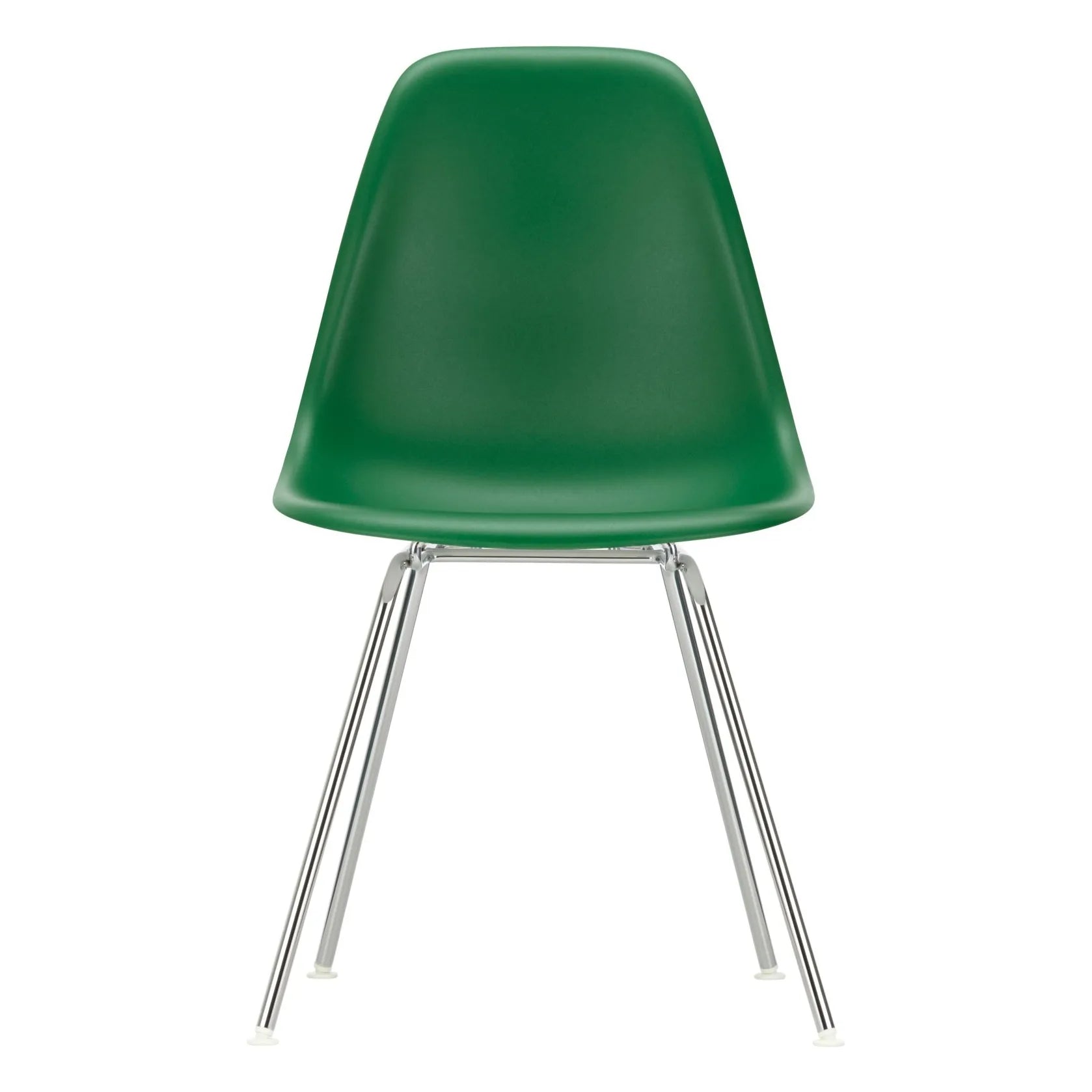 Vitra - Silla DSX Plástica - estructura cromada - Charles y Ray Eames | Verde esmeralda