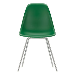 Vitra - Silla DSX Plástica - estructura cromada - Charles y Ray Eames | Verde esmeralda