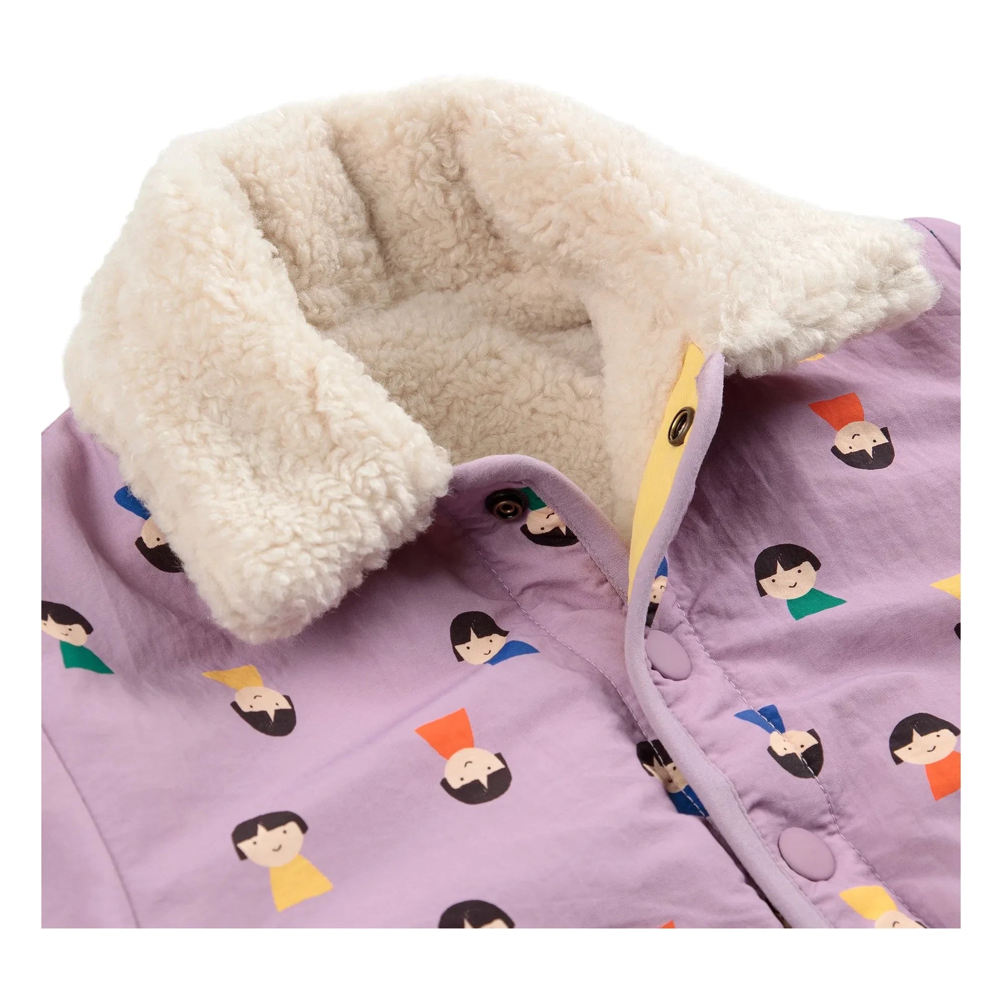 Bobo Choses - Chaqueta Sherpa de Doble Cara con Fibra Reciclada | Lila