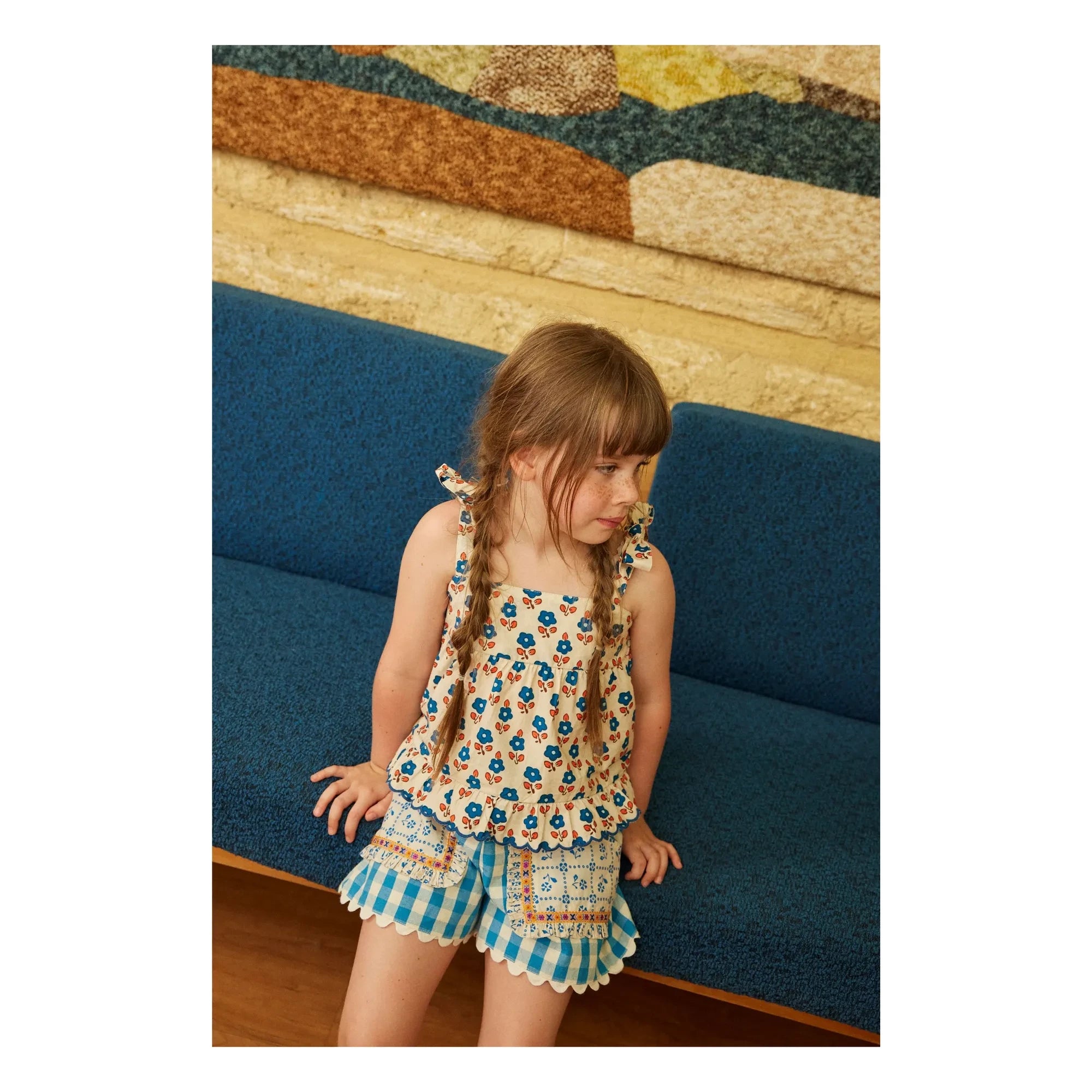Hola Simone - Shorts Talitha Vichy | Azul