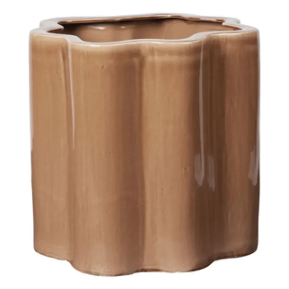 Broste Copenhagen - Maceta Sonja | Marrón mate