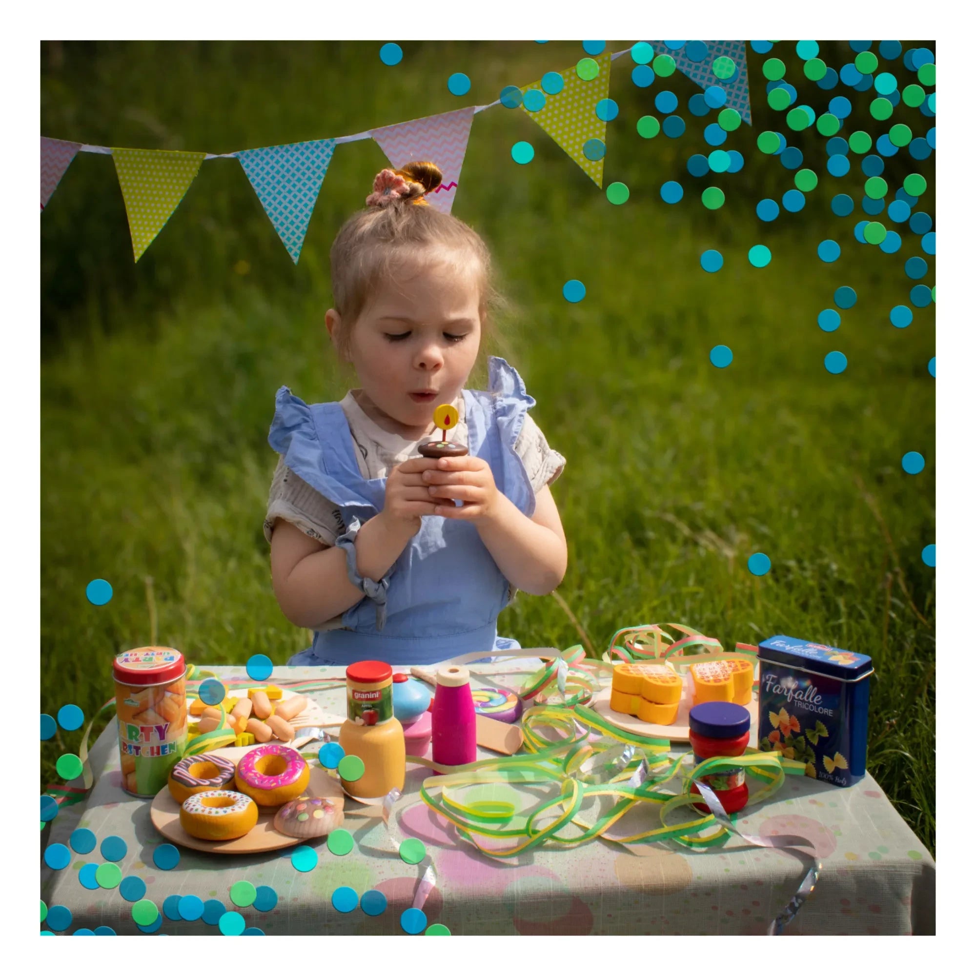 Erzi - Set de alimentos de juguete para fiestas infantiles - 5 piezas