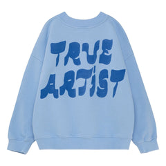 True Artist - Sudadera n.º 11 Kuş de algodón orgánico | Azul claro