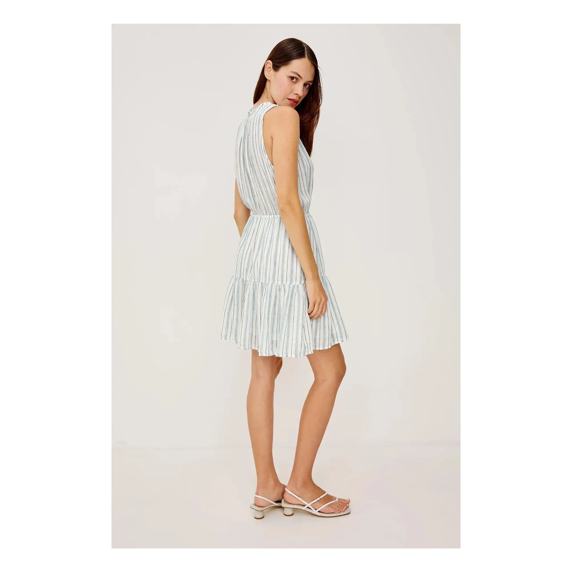 Rails - Vestido a rayas Cannes | Azul claro
