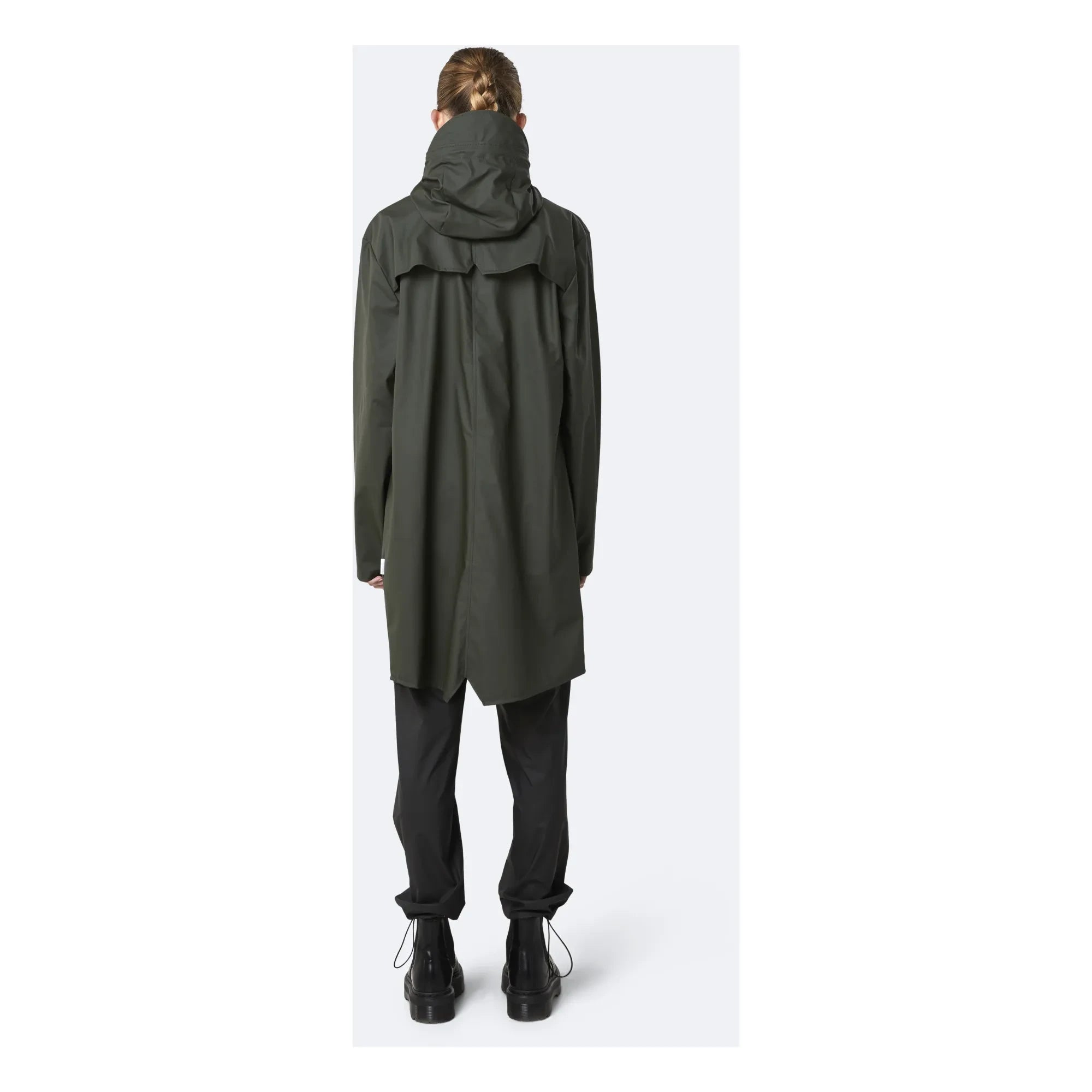 Rains - Abrigo Largo Impermeable Encerado Unisex | Verde