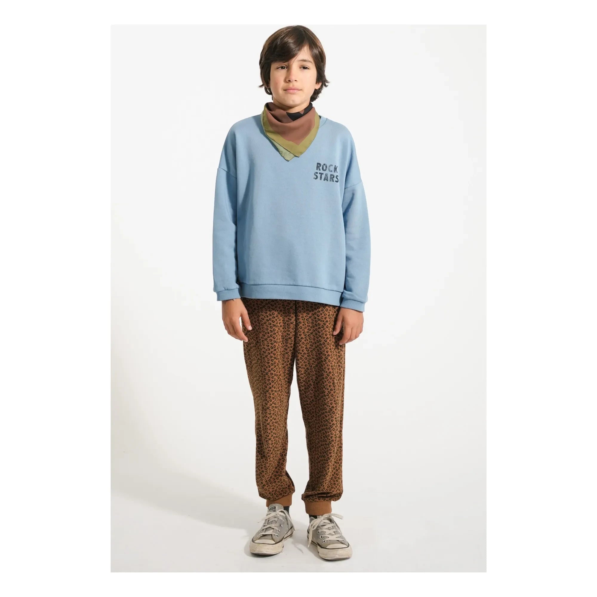 Piupiuchick - Sudadera de algodón orgánico Rock Stars | Azul