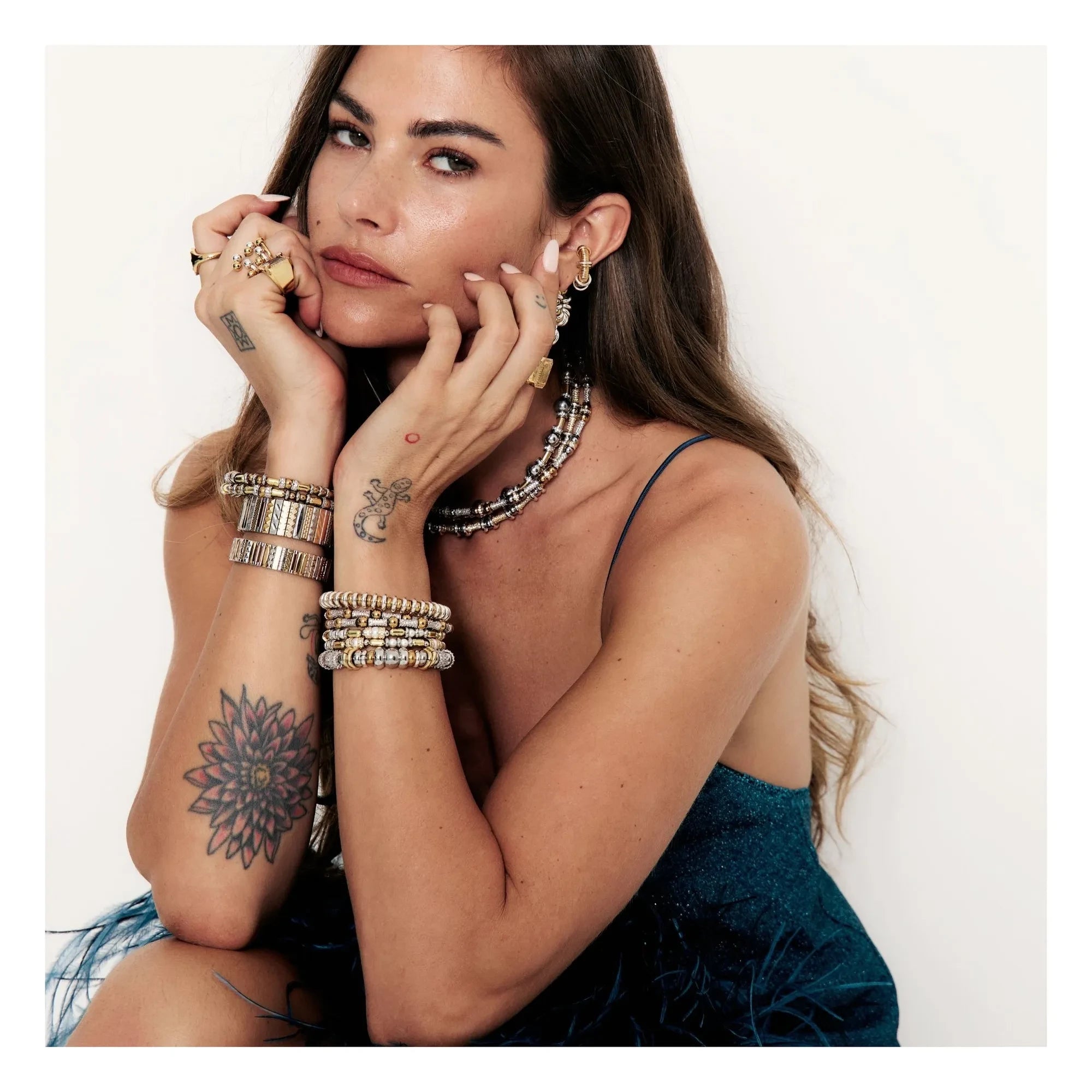 Sigal - Pulsera de disco | Oro/Plata