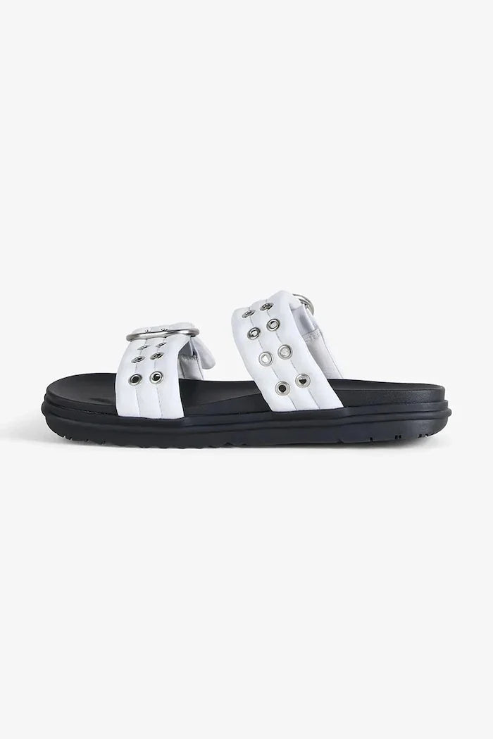 Chanclas planas de cuero para mujer Emu Australia Bondi Buckle 2.0