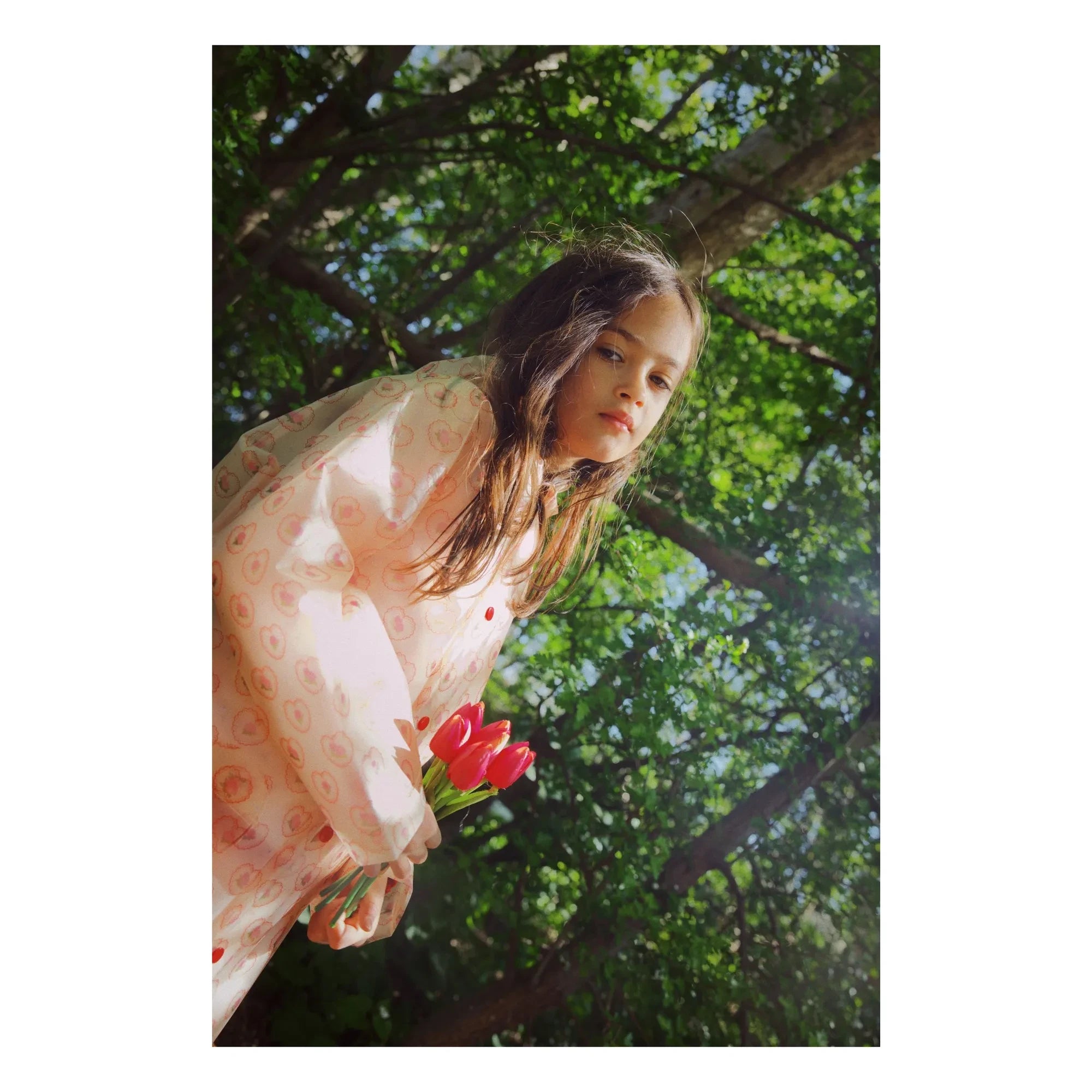 Flöss - Chubasquero Iris Hearts | Rosa Pálido