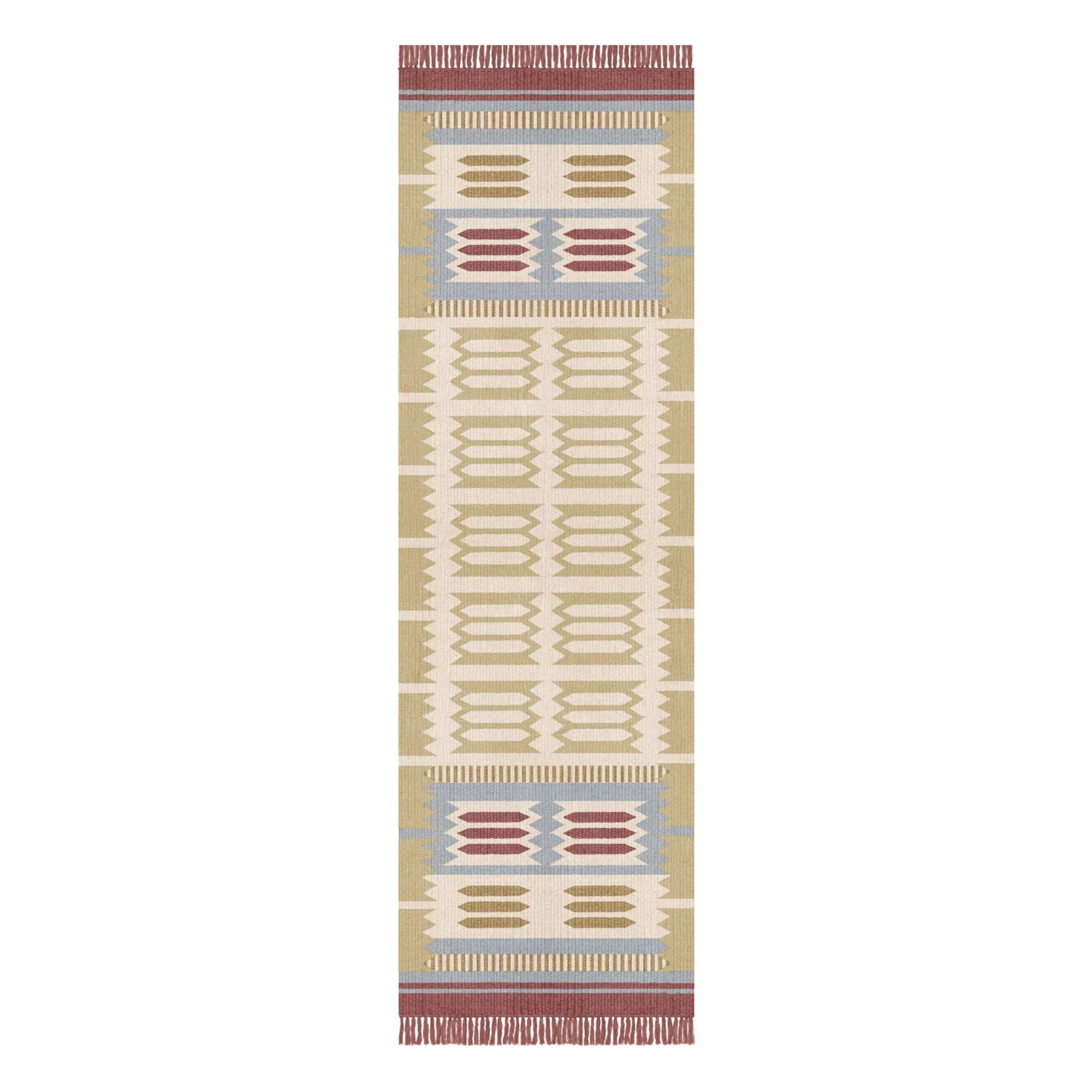 Layered - Alfombra de lana Röllakan Hilma | Beige oscuro