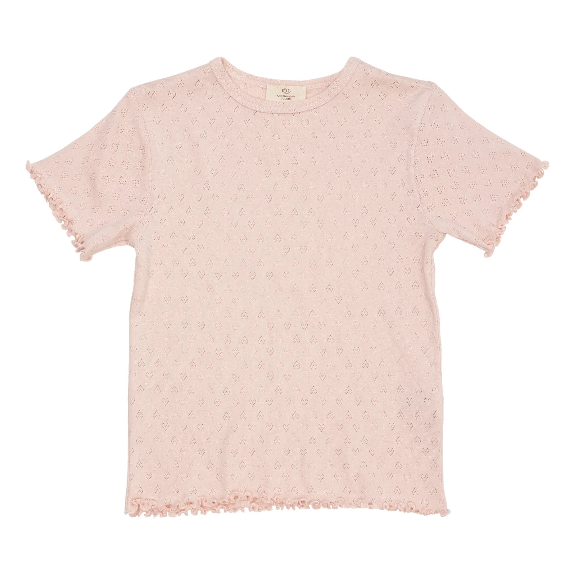 Copenhagen Colors - Camiseta Pointelle | Rosa claro