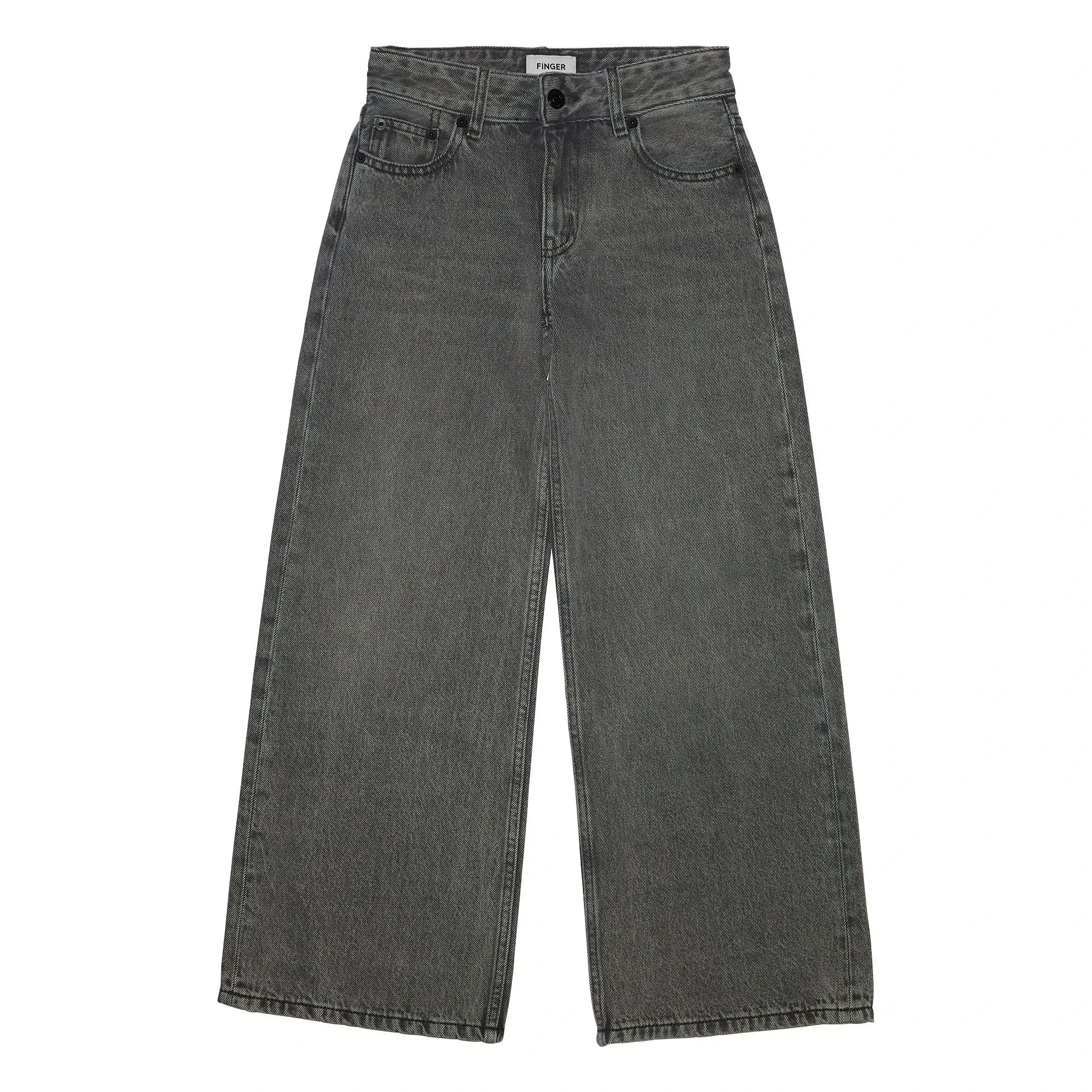 Finger in the nose - Jean Large abril | Gris denim