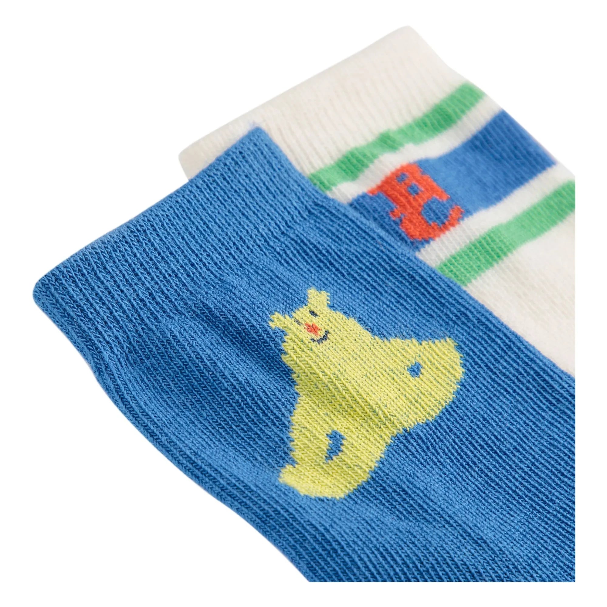 Bobo Choses - Set de 2 calcetines de oso de fibra reciclada | Azul