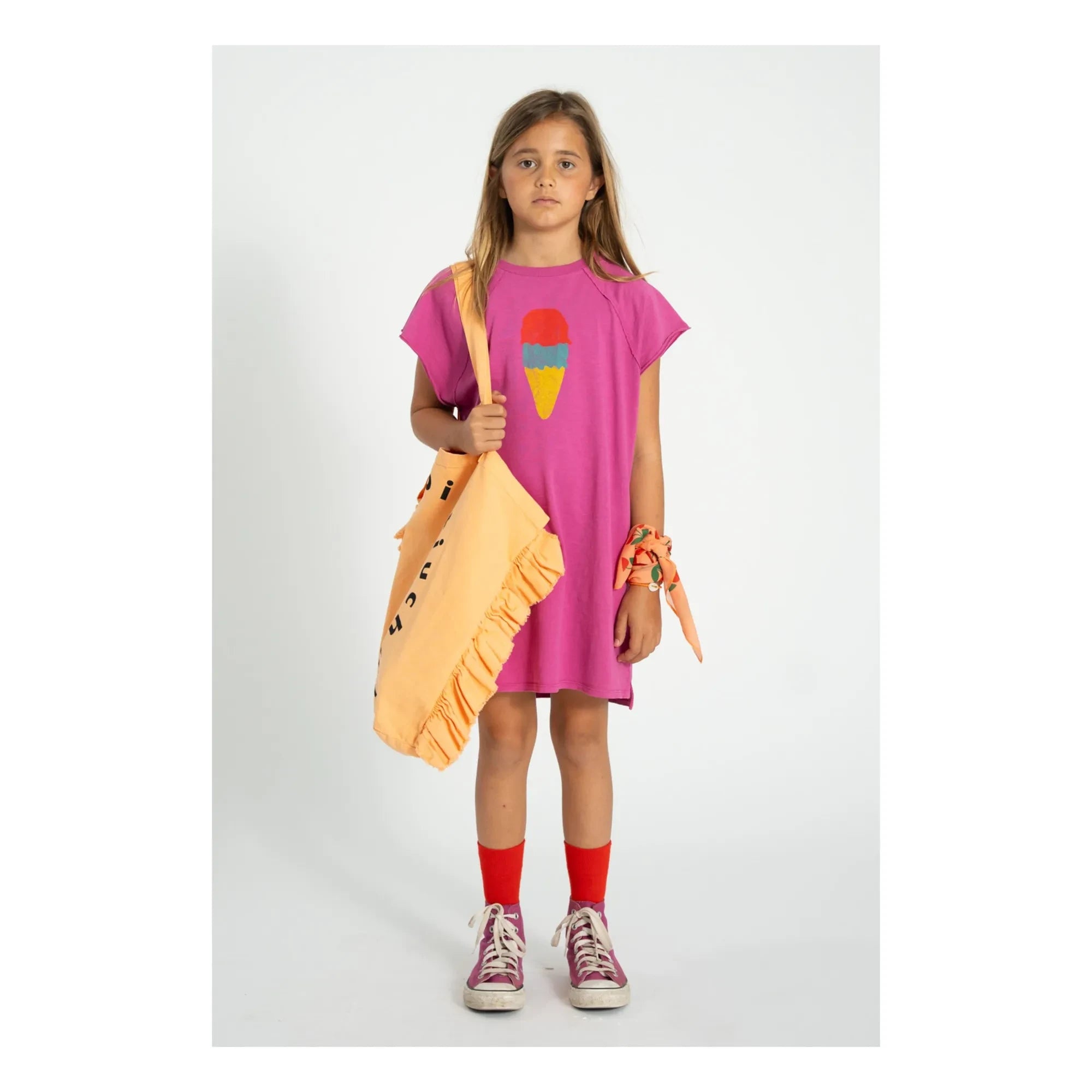 Piupiuchick - Vestido Camiseta Glace | Fucsia