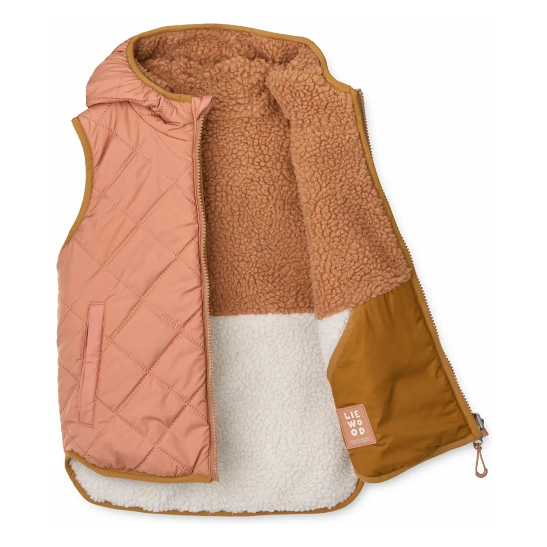 Liewood - Diana Chaleco Reversible sin Mangas | Rosa