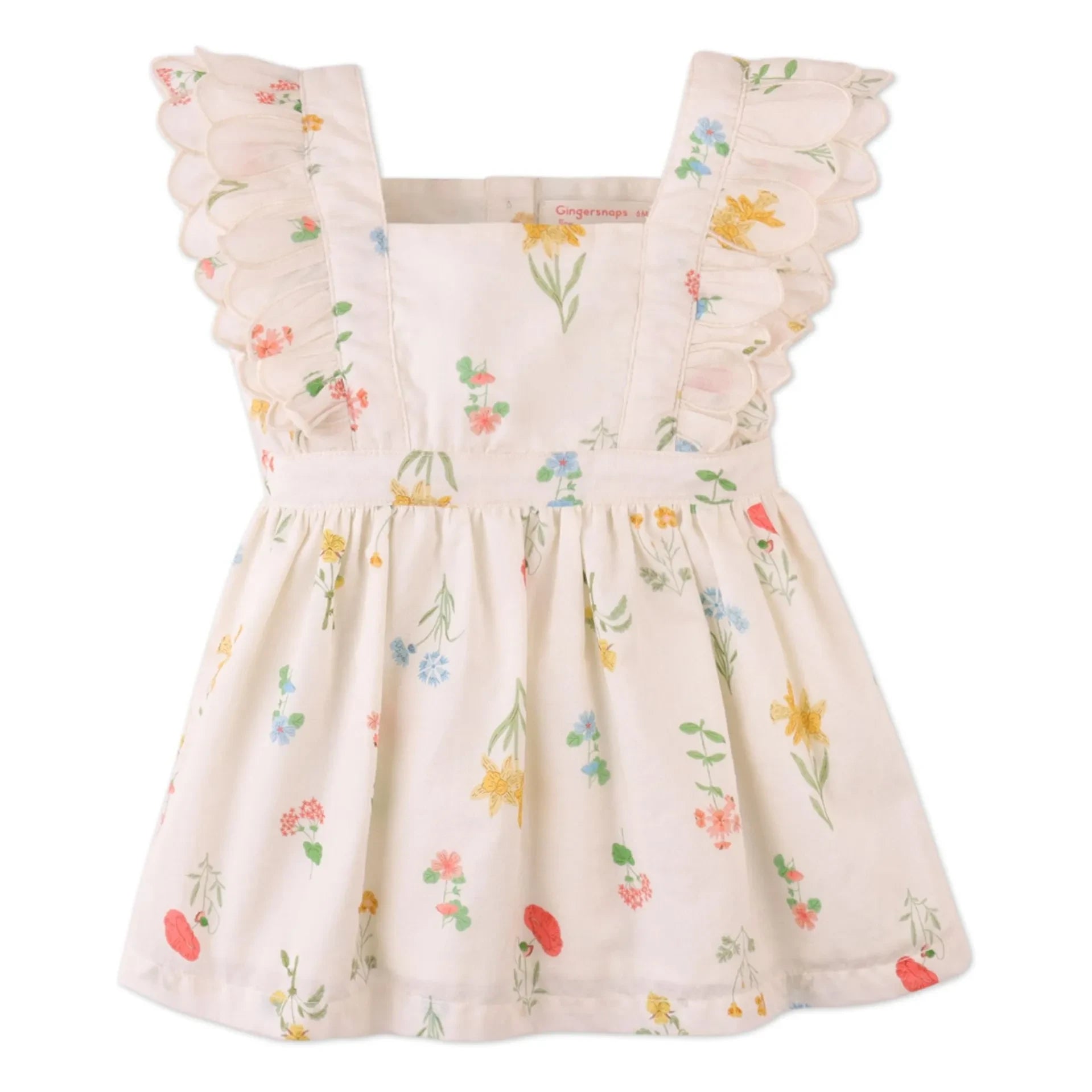 Gingersnaps - Vestido bordado Chisa | Crudo