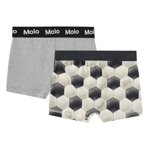 Molo - 2'li Justin Organik Pamuklu Futbol Boxer Briefs | Gri