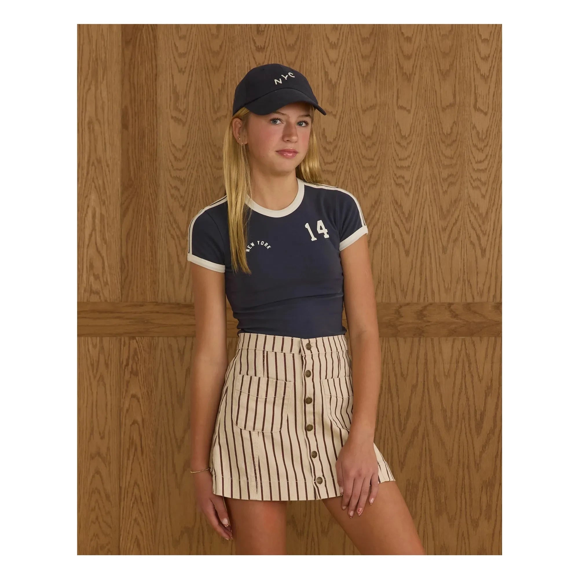 Rylee + Cru - Camiseta de bebé azul marino