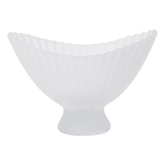 Ferm Living - Cuenco de cristal con pedestal | Blanco