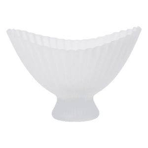 Ferm Living - Cuenco de cristal con pedestal | Blanco