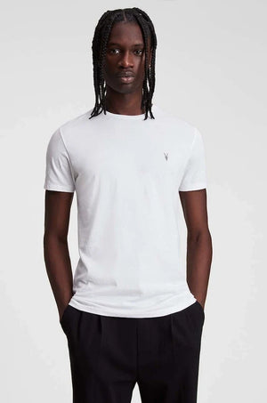 AllSaints - Camiseta Tonic de manga corta con cuello redondo