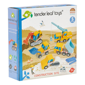 Tender Leaf Toys - Vehículos de Construcción - Set de 5 piezas