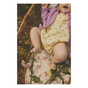 Tocoto Vintage - Cárdigan de punto floral | Lila