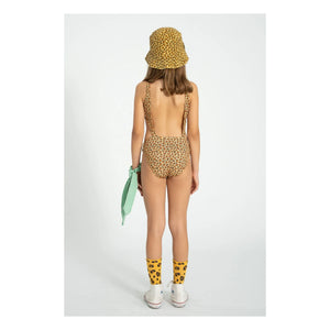 Piupiuchick - Trikini leopardo acanalado Fibras recicladas | Mostaza