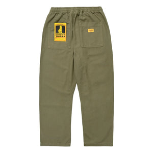 Service Works - Pantalón clásico de chef de algodón orgánico | Verde oliva
