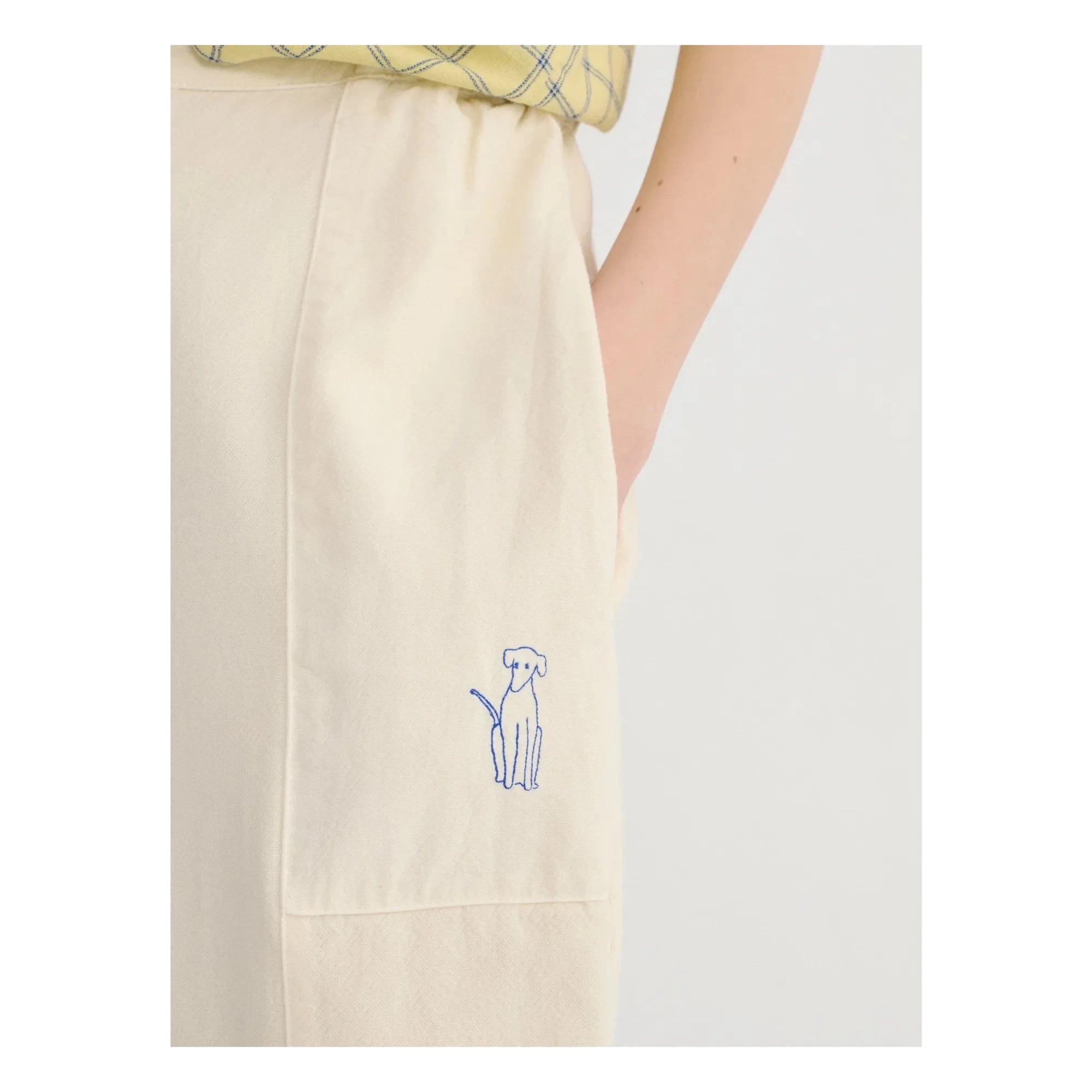 Bobo Choses - Pantalón de algodón orgánico Cocoon | Crema