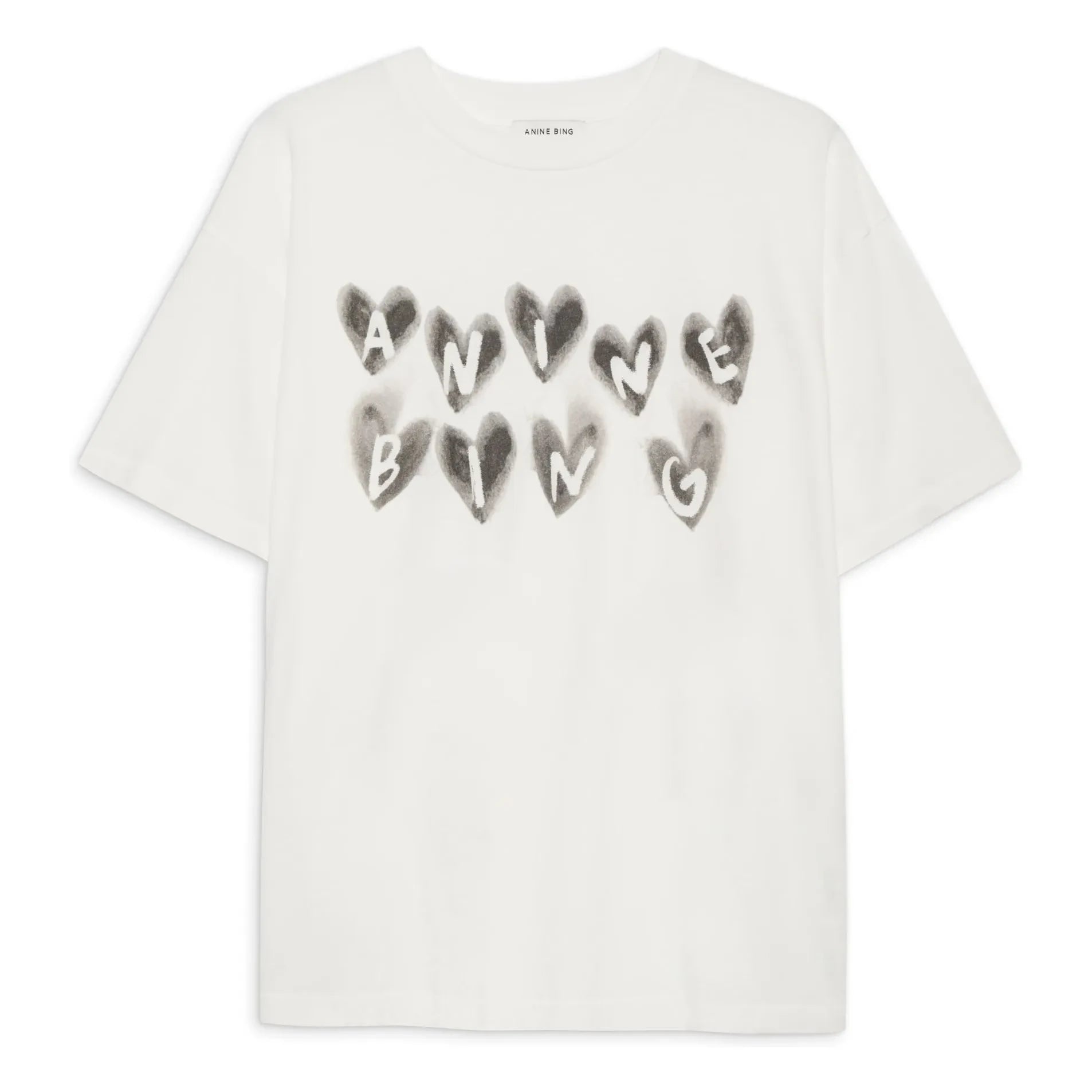 Anine Bing - Camiseta Cade Hearts | Marfil