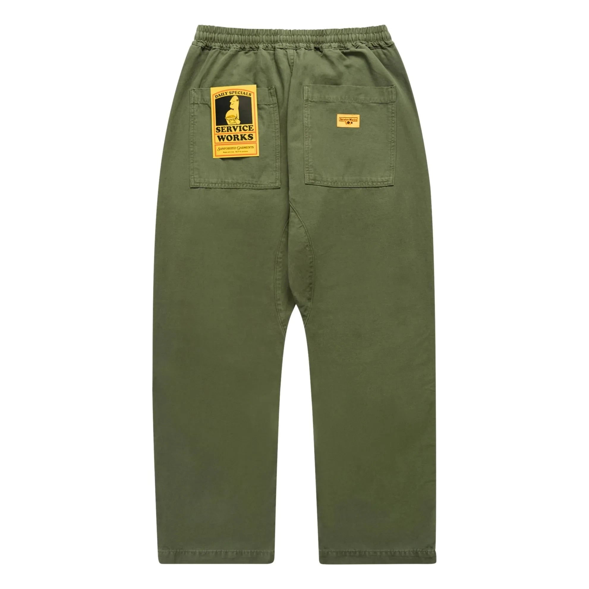 Service Works - Pantalón chef clásico de algodón orgánico | Caqui