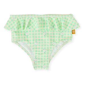 Goldie + Ace - Braguita de baño de cuadros floreados | Verde