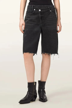 AllSaints AKI, shorts vaqueros para mujer